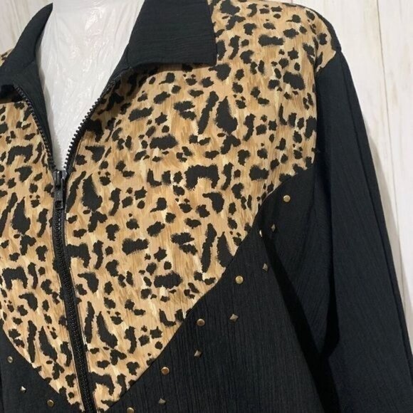 Y2K Retro VTG GW by Graff Womens Jacket Animal Print - Picture 5 of 11